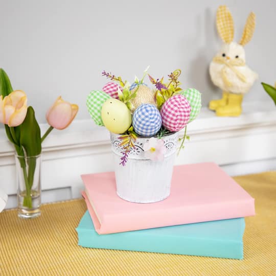 7" Easter Egg Spring Potted Floral Arrangement